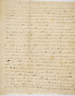 1829 Letter to Mr. Sidney Chapman (?), Albany, NY