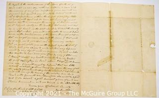 1829 Letter to Mr. Sidney Chapman (?), Albany, NY