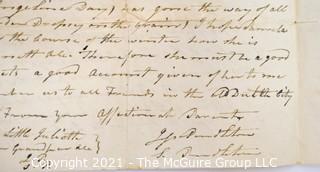 1829 Letter to Mr. Sidney Chapman (?), Albany, NY