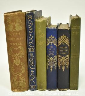 Group of Vintage Books on Poetry. 