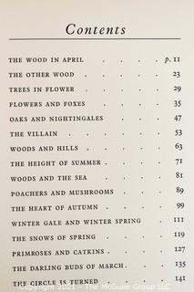 Book: Through the Woods-April to April by H. E. Bates, Published by Victor Gollancz, 1936.