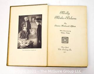 Group of Vintage Children's Books Including Charlotte's Web, Mollly Make Believe, Ruby & Ruthy, Hardy Boys & Not a Bathing Suit in Russia By Will Rogers. 