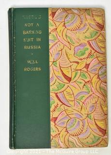 Group of Vintage Children's Books Including Charlotte's Web, Mollly Make Believe, Ruby & Ruthy, Hardy Boys & Not a Bathing Suit in Russia By Will Rogers. 