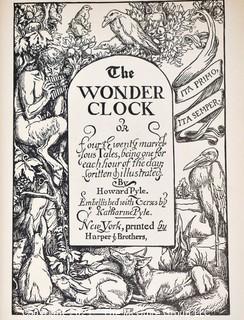 Four Vintage Children's Books Including Lewis Carroll, The Wonder Clock, Mrs.Budlong's Christmas Presents & The Flying Carpet.