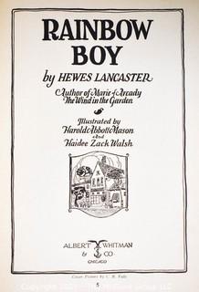 Five (5) Vintage Children's Books Including Tanglewood Tales, The Little Lame Prince, Rainbow Boy, Hans Brinker and The White Plume of Navarre.