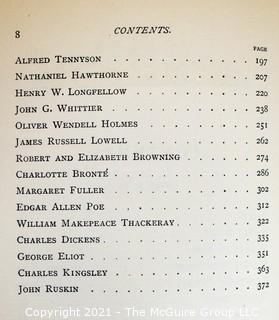 1892 Two Volume Set titled Home Life of Great Authors by Hattie Tyng Griswold