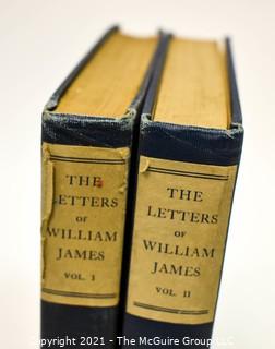 Two Volume Set of The Letters of William James Edited by His Son Henry James circa 1920.