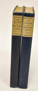 Two Volume Set of The Letters of William James Edited by His Son Henry James circa 1920.