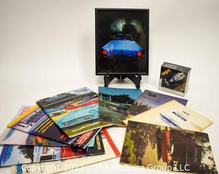 Group of Car Collecting Ephemera Including Thunderbird Automobile Magazines.