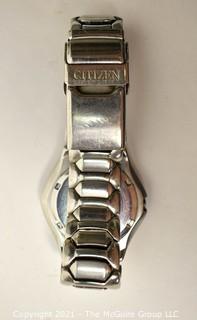 Citizen Eco-Drive Men's Stainless Steel Wrist Watch.  Untested.