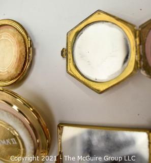 Collection of Vintage Ladies Powder Compacts and Cigarette Cases.  Some Marked.  