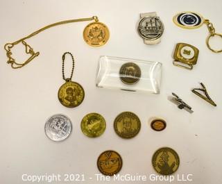 Group of Vintage Men's Jewelry and Coins 