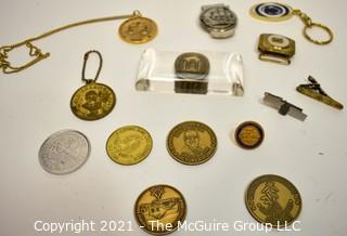 Group of Vintage Men's Jewelry and Coins 