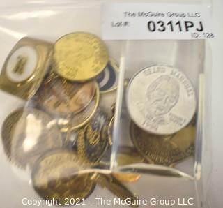 Group of Vintage Men's Jewelry and Coins 