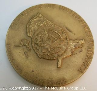 Bronze Medallion of Lyndon Baines Johnson