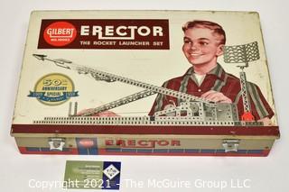 Vintage 1959 Gilbert Erector" The Rocket Launcher" Set No. 10053 *