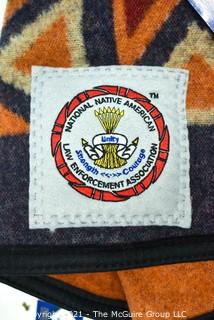 (New with Tags) Pendleton Beaver State Indian Friendship Blanket, "National Native American Law Enforcement Association".  Wool Cotton Blend. *