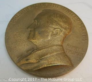 Bronze Medallion: President Harry S. Truman