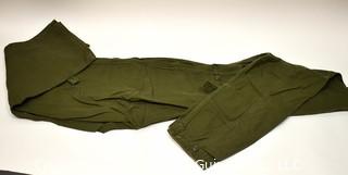 US Marine Corps Green Canvas Field Pants