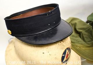 Large Assortment of US Marine Corps Headgear including helmets