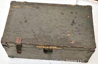 USMC Plywood Lockable Trunk