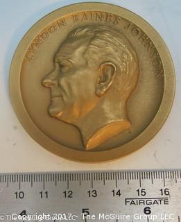 Bronze Medallion: President Lyndon Baines Johnson