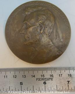 Bronze Medallion: President Abraham Lincoln