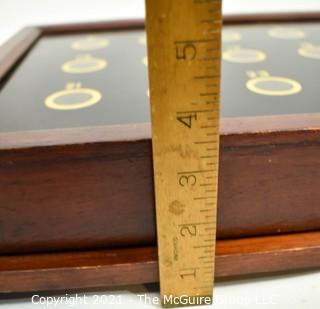 White House Artifact from the late 19th c: Electric Call Bell System Central Box with Reverse Painted Glass Front.  Used to summon aides.  (Call for appointment to inspect) Measures 12" x 14" x 4". *