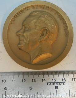 Bronze Medallion: President Lyndon Baines Johnson 