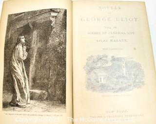 Set of Seven (7) Novels Of George Eliot, Harper & Brothers Library, 1877