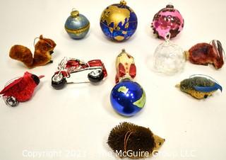 Group of Figural Christmas Ornaments. 