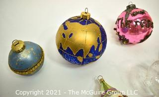 Group of Figural Christmas Ornaments. 