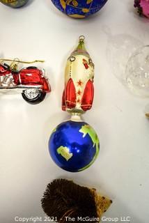 Group of Figural Christmas Ornaments. 