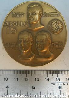 Bronze Medallion: Apollo 15