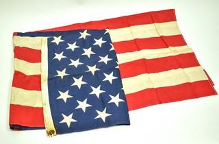 Vintage Cotton 50 Star Printed American Flag 