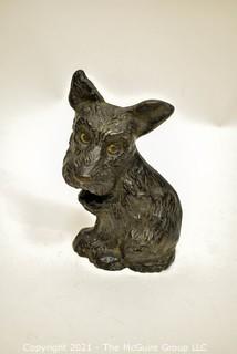 Wilton Cast Iron Black Scottie Dog Doorstop. Wrightsville, PA. Measures 8" Tall.