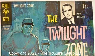 Two (2) Vintage The Twilight Zone Gold Key Comics - #35, Dec 1st, 1970 and #28 March 1969