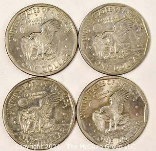 (4) Susan B. Anthony Dollar Coins 