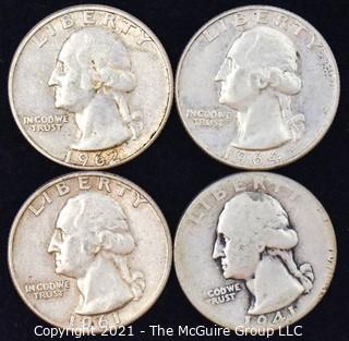 (4) Silver Quarters 