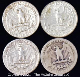 (4) Silver Quarters