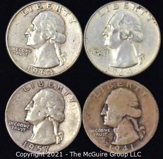 (4) Silver Quarters