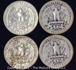 (4) Silver Quarters