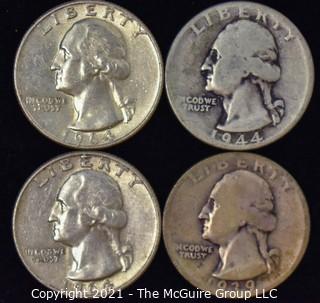 (4) Silver Quarters