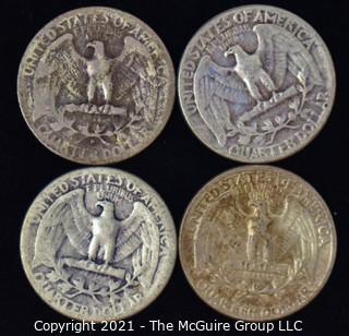 (4) Silver Quarters