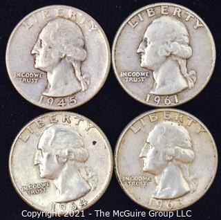 (4) Silver Quarters