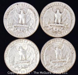 (4) Silver Quarters