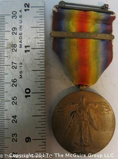 WWII American Campaign Medal w/France bar France: The Great War