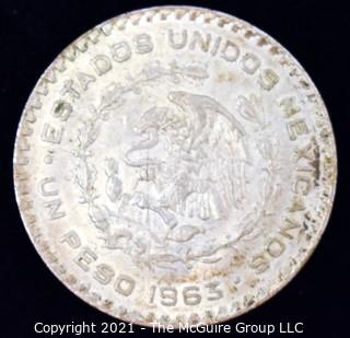 1963 Silver Mexican Coin 