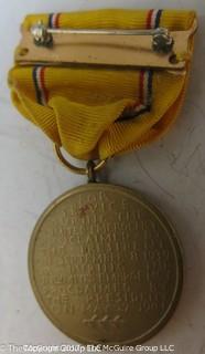 American Defense Service Medal Bronze Medallion: WW II 