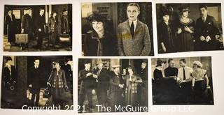 Collection of Black & White Promotional Silent Movie Still Photographs from Hollywood.  